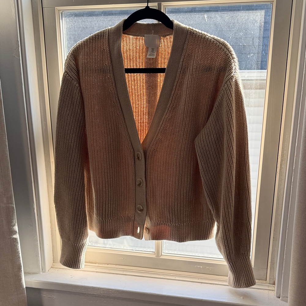 H&M Cozy Knit Button-Up Cardigan
